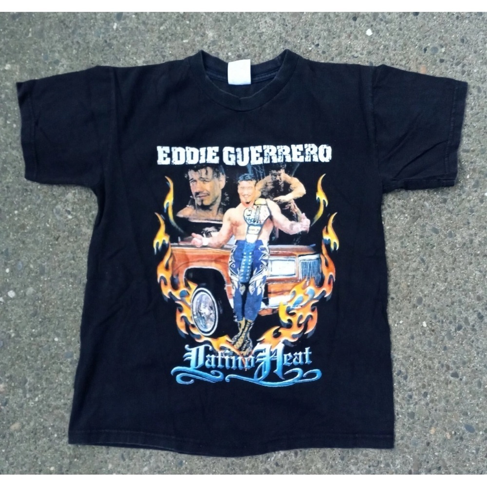 VTG Eddie Guerrero Latino Heat T-shirt One Size Youth